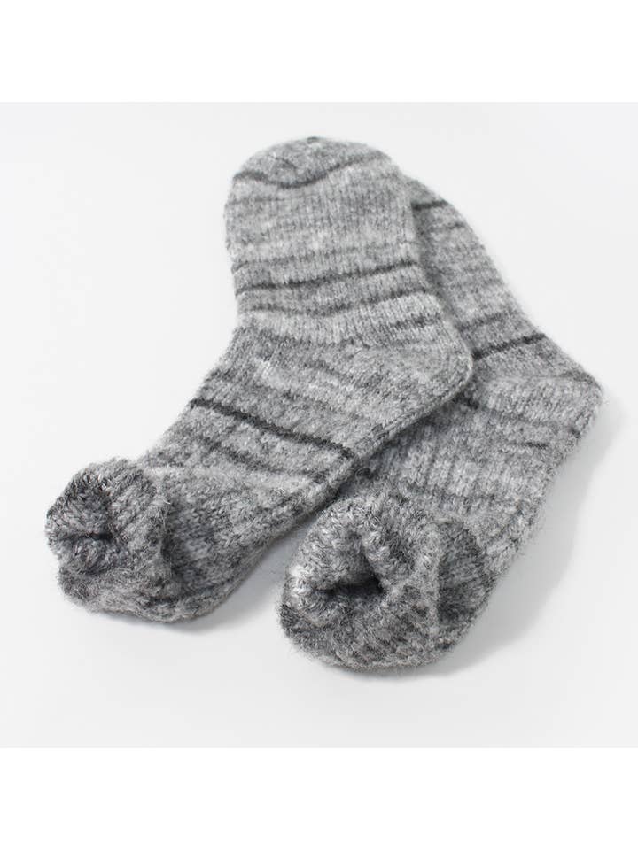 Comfortarians - Wholesale Socks - Women's - Stripes Wool Socks For Women | Cozy Wool Angora Socks