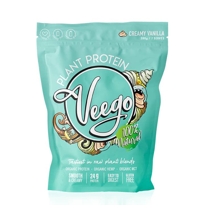 Veego Plant Protein Powder - Creamy Vanilla 280g for wholesale by Tribeca Health