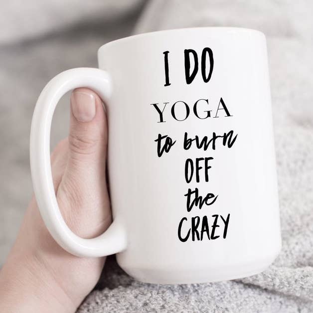 I Do Yoga koffiemokken van 15 oz voor wholesale door SheMugs