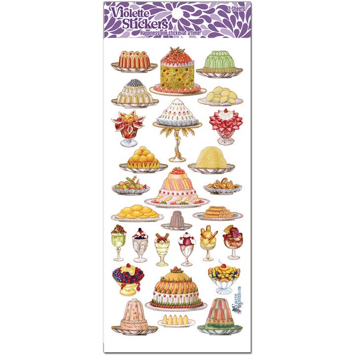 Violette Stickers - Wholesale Sticker - P53 French Desserts Stickers