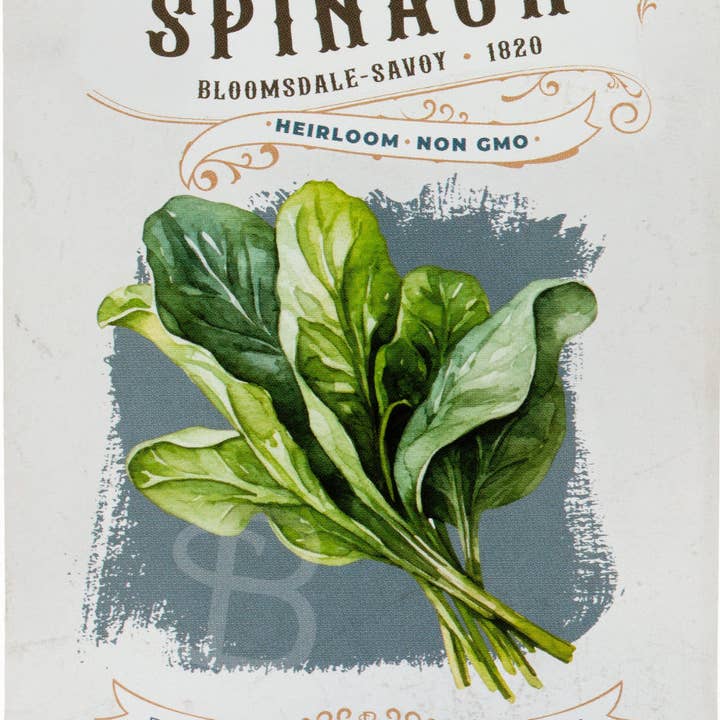 Bentley Seed Co. - Wholesale Plant Seeds - Spinach-Bloomsdale Savory 1820