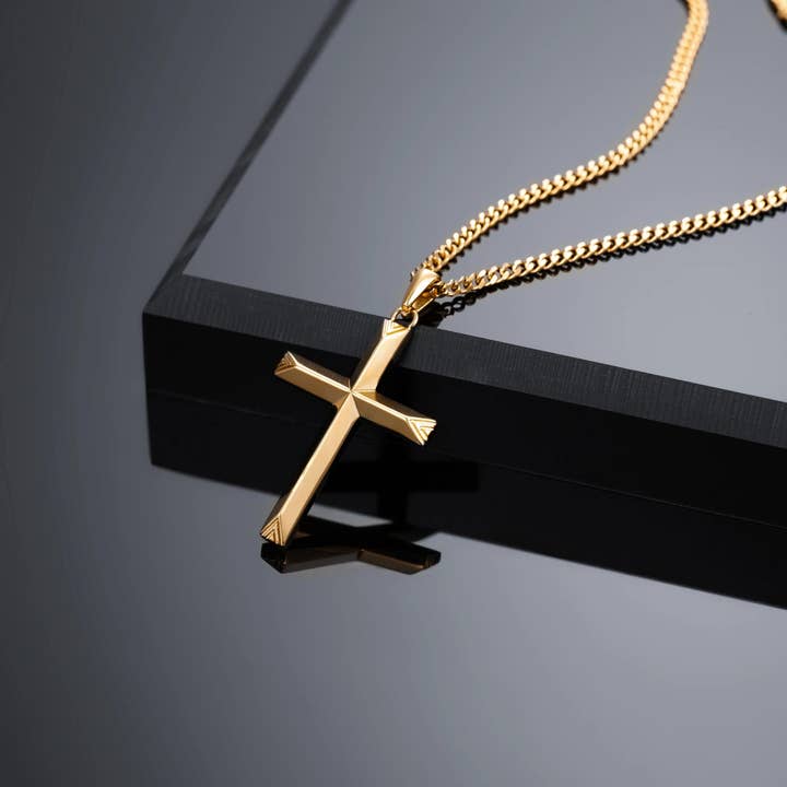 Vincero - Wholesale Pendant/Charm Necklace - Cross Pendant - 14K Gold3