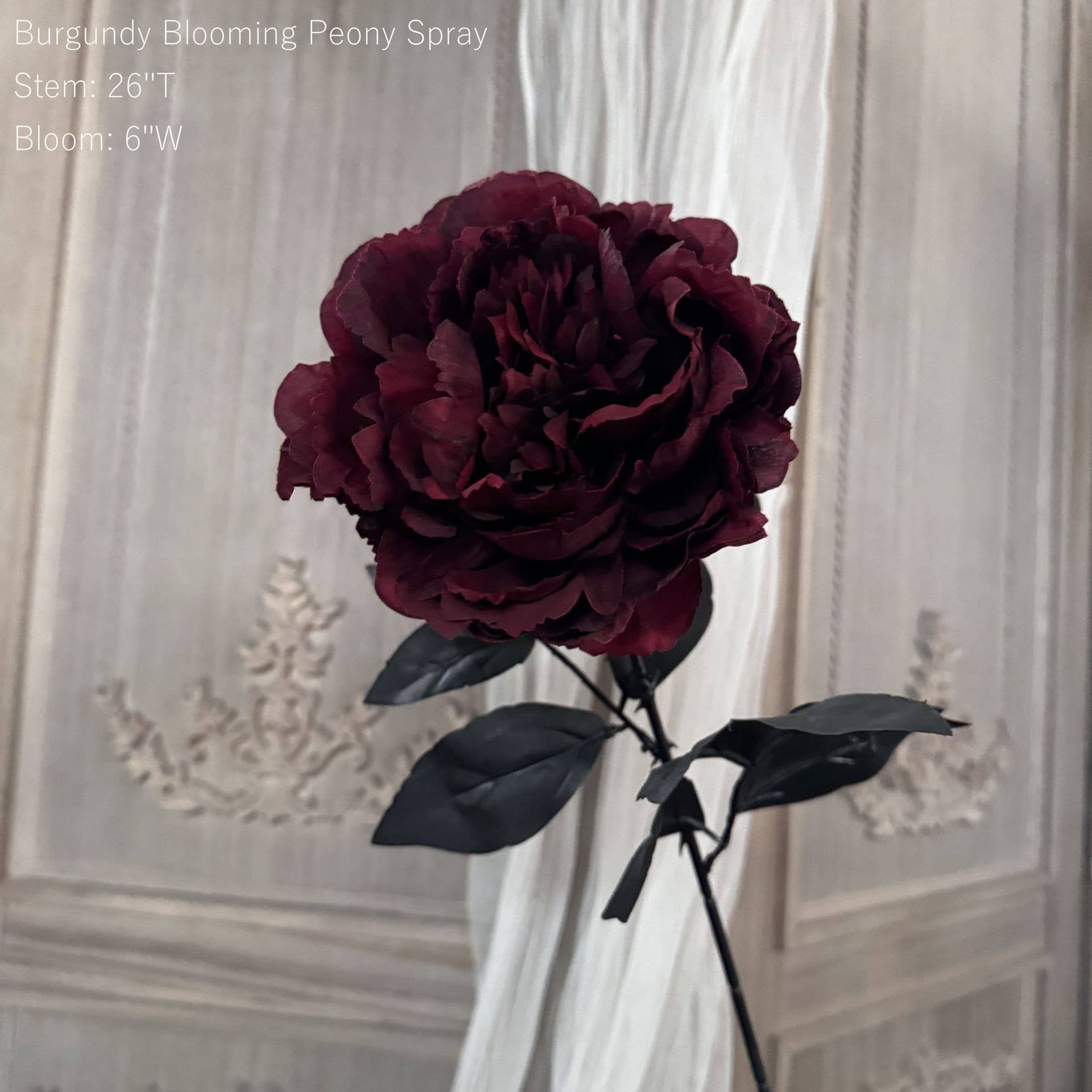 Sweet Home Deco - Wholesale Artificial Flowers - Gothic Faux Silk Flowers in Black/Red, Floral Design Flowers3