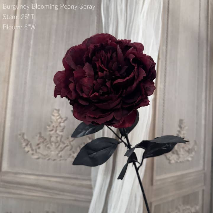 Sweet Home Deco - Wholesale Artificial Flowers - Gothic Faux Silk Flowers in Black/Red, Floral Design Flowers3