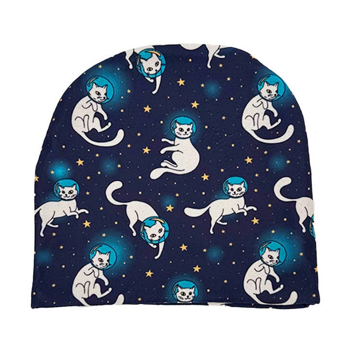 Cats in Space Beanie for wholesale by Shady Front
