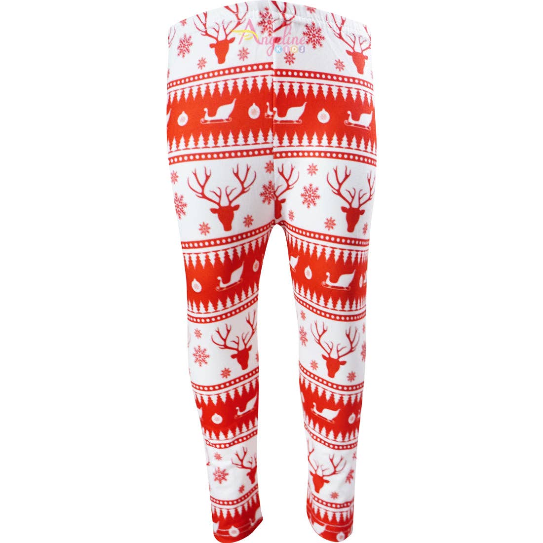 Amor Babee - Venta al por mayor Conjunto de camiseta y mallas - Niños - Juego de bufanda de muñeco de nieve para niñas, color blanco/rojo5