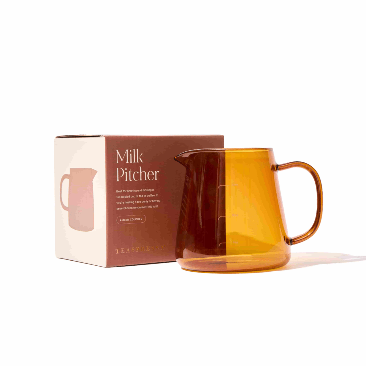 TEASPRESSA | LUXE Mixer Cube - Wholesale Pitcher - Glass Milk Frothing and Pouring Pitcher1