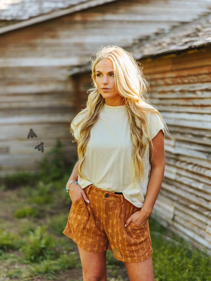 2 Fly Co - Wholesale Shorts - Women's - SADDLE BUMS shorts *SADDLE4