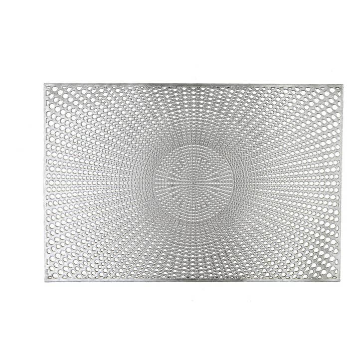 Home Details Santorini Metallic Placemat in Silver for wholesale by Luxe Party