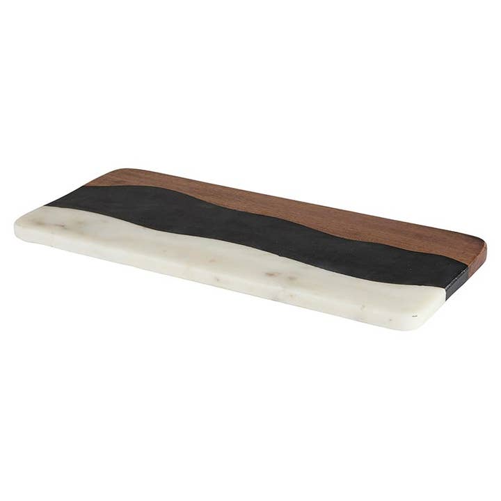Santa Barbara Design Studio by Creative Brands - Wholesale Cheese Board - Marble + Wood Serving Board1