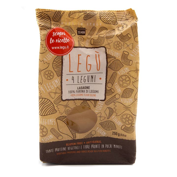 LEGÙ - Wholesale Pasta - 4 LEGUMES - LASAGNA 4 LEGUMES (6 servings)