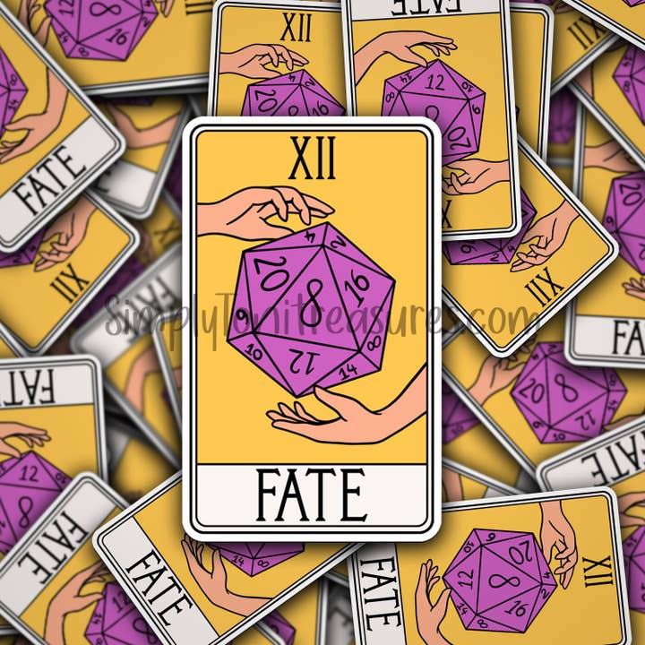Autocollants en vinyle pour cartes de tarot Fate pour la vente par Simply Toni Treasures