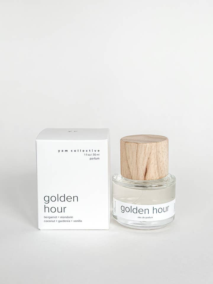eau de parfum: Golden Hour /mandarin, gardenia, vanilla for wholesale by yam collective