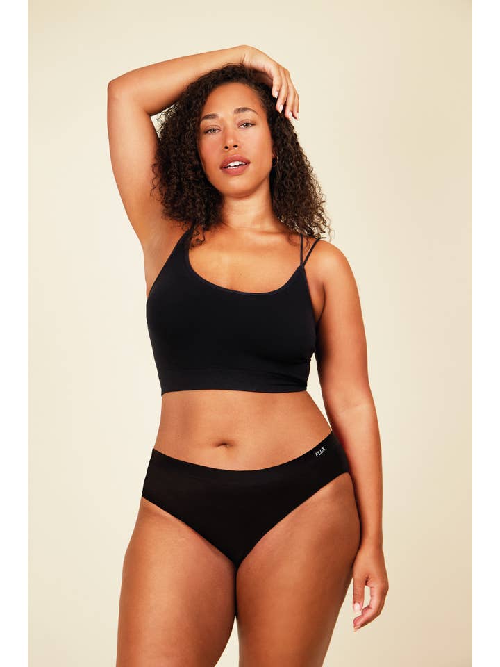 Negro Fluxies Hipster - Ropa interior de época - Absorbencia moderada de venta al por mayor en Faire