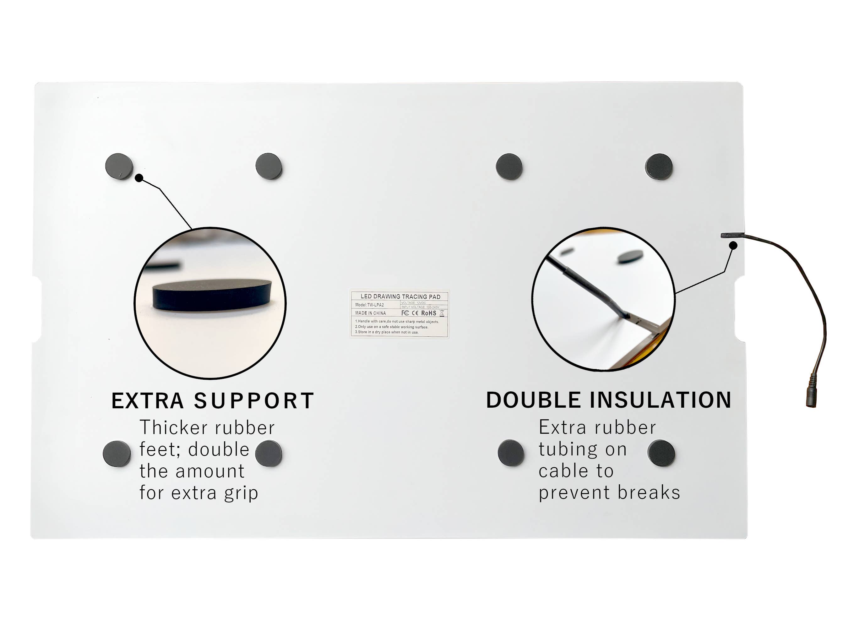 Toddle Way – Brinquedo com luz - Crianças e bebés por atacado – Toddle Way LightPad LED para mesa e solo, compatível com mesa IKEA Flisat6