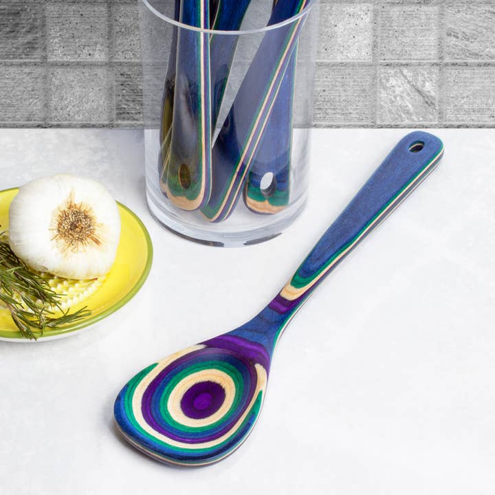 Totally Bamboo – wholesale Kökssked – Baltique® Mumbai Färgglad Träslev, 12,5"3