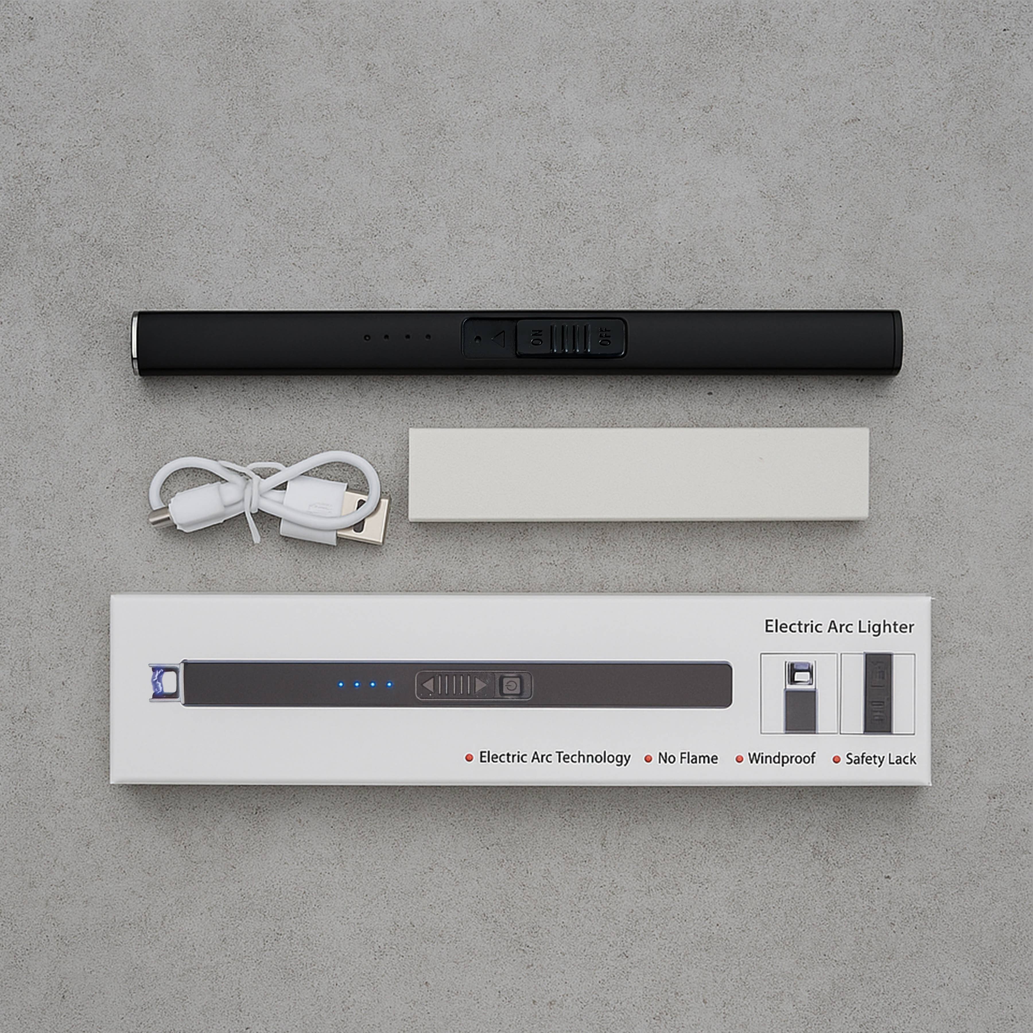 Norden Candle Supply - Wholesale Lighter - Custom Engraved Black Rechargeable Electric Lighter1