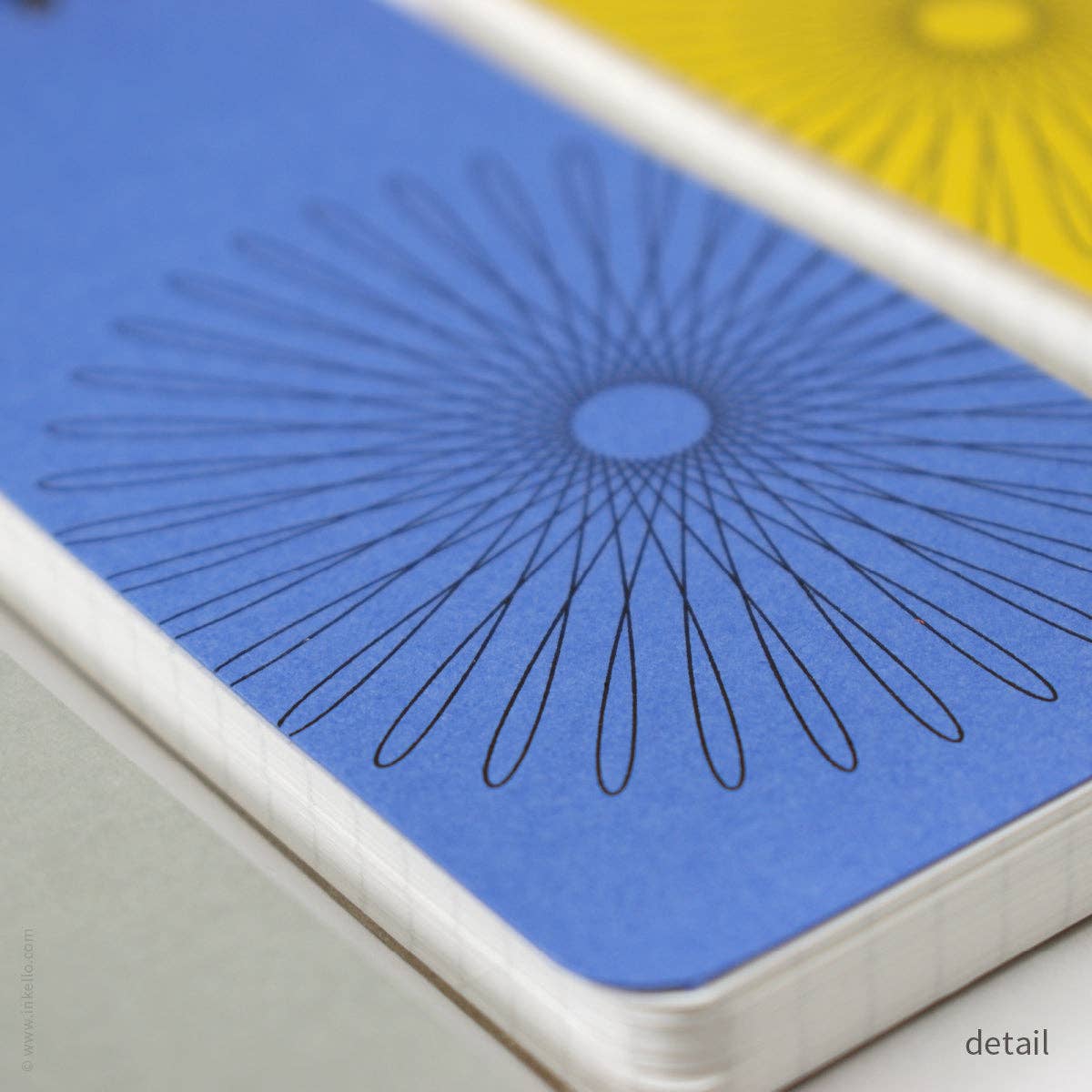 Inkello Letterpress - Wholesale Notepad - Small Spiral Notepad With Hypotrochoid (#507)6