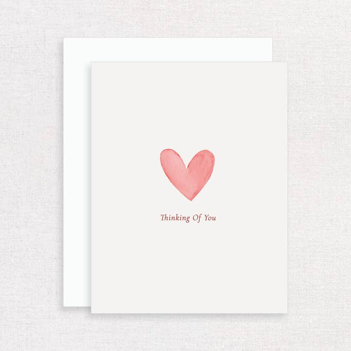 Thinking of You Heart Greeting Card for wholesale by Korynne and Company