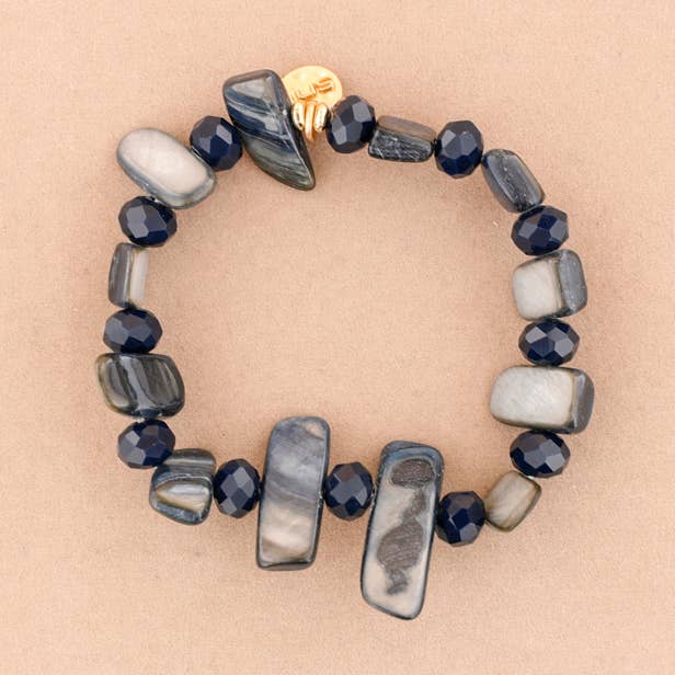 Elastic Bracelet Mother-of-Pearl Beads for wholesale by Sonata