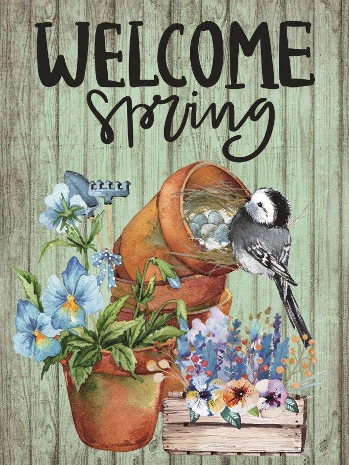 Blue Bird Garden Flag 12in by 18in for wholesale by Wholesale Home Decor