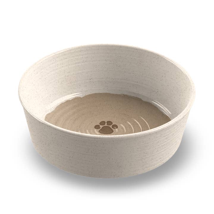 TarHong - Wholesale Pet Bowl - Cat/Dog - Rustic Paw Pet Feeder,Bamboo Powder+Melamine,Dishwasher Safe
