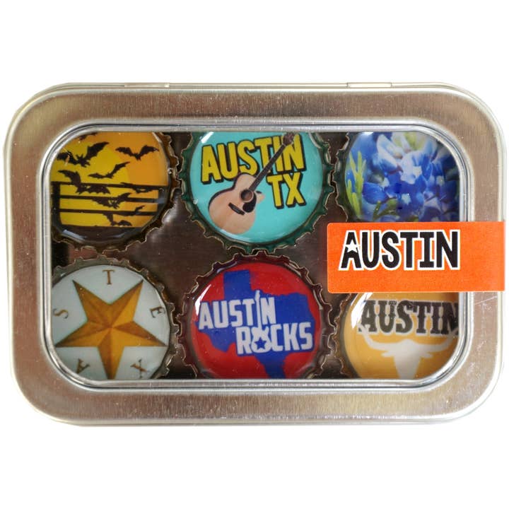 Austin, Texas Magnets - Handmade & Eco-friendly for wholesale by Kate's Magnets