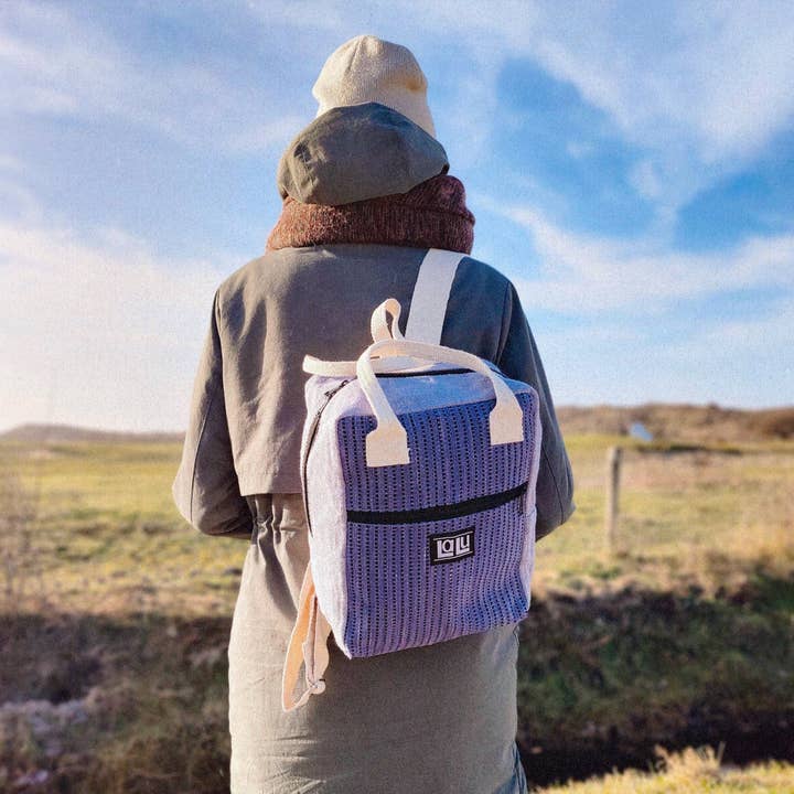 Ujala Lavender Backpack | Organic Cotton for wholesale by LaLu