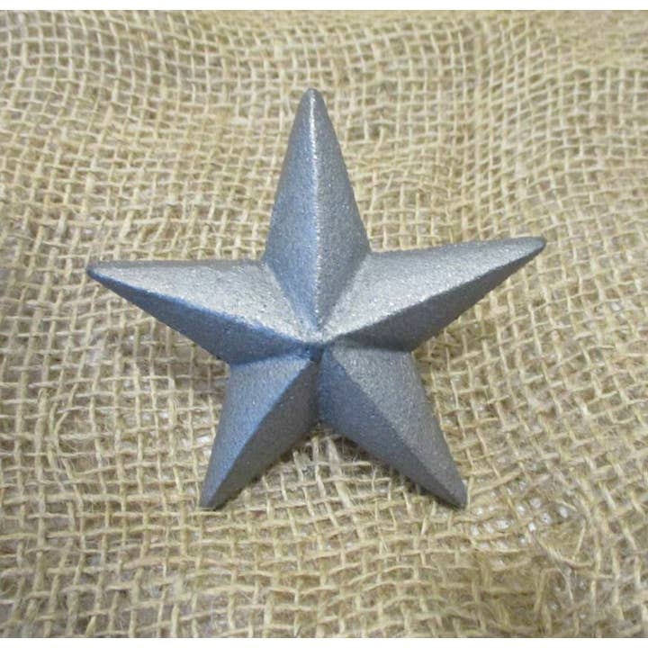 Midwest Craft House - Wholesale Wall Accent - RAW CAST IRON STAR NAIL / CLAVO 3 1/2" WIDE