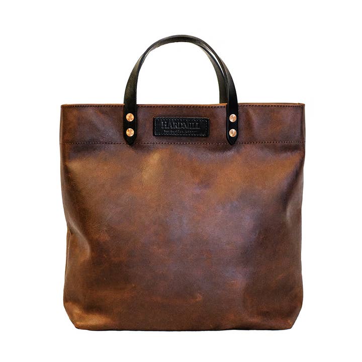 Leather Grocery Tote for wholesale by Hardmill
