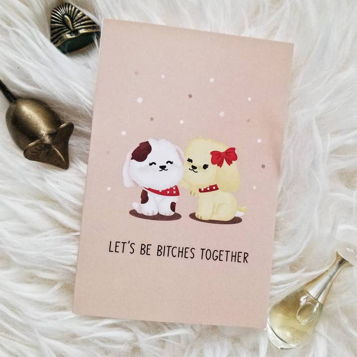 Funny Friend Card - Friendship Card - Bitches Together for wholesale by Science cobs