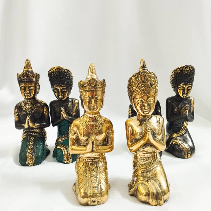 Brass Decor Statue Couple Prabu for wholesale by FERN