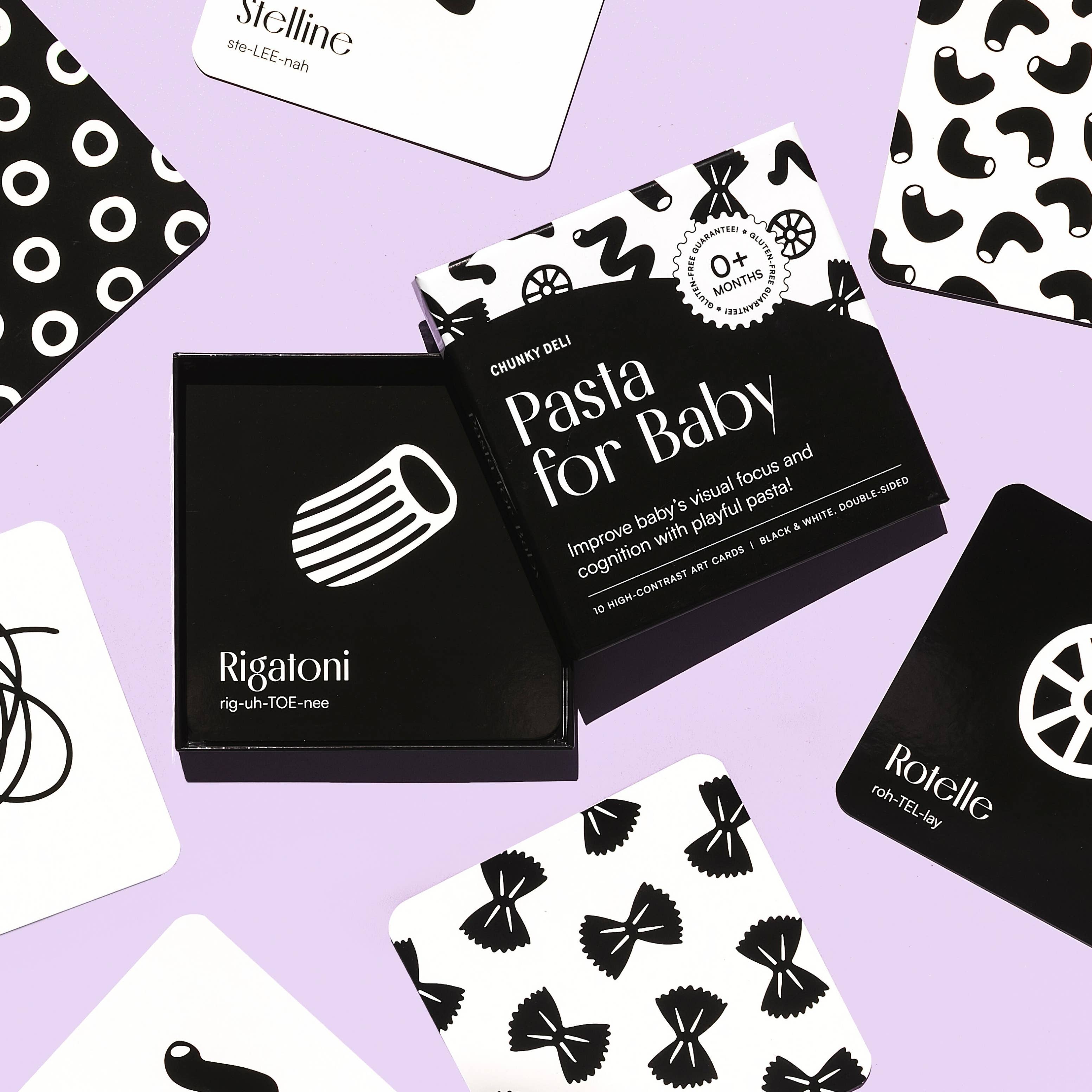 Chunky Deli - Wholesale Learning Cards - Kids & Baby - Pasta for Baby High-Contrast Art Cards1