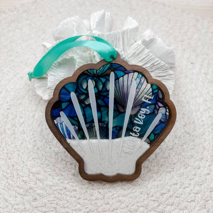 The Cottonseed Marketplace - Wholesale Ornament - Sand Keepsake Ornament - Sea Shell3