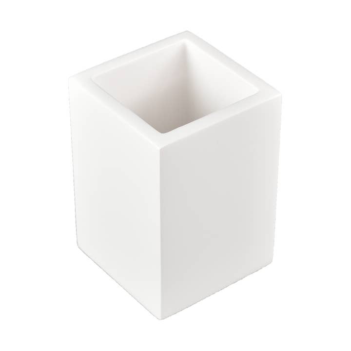 All White - Pencil Cup/Brush Holder - L-29W for wholesale by Pacific Connections