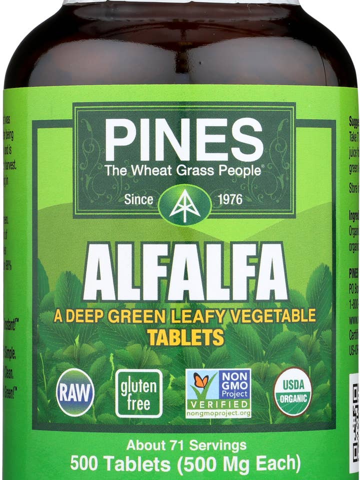 500 tablet Alfalfa for wholesale by Pines International
