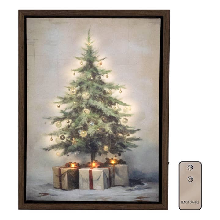 Battery Operated Lighted Wall Art - Old Time Christmas for wholesale by LumaBase