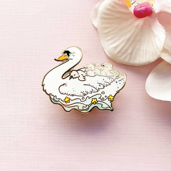 Alum and Ink - Wholesale Lapel Pin/Button - The Mothership Enamel Pin