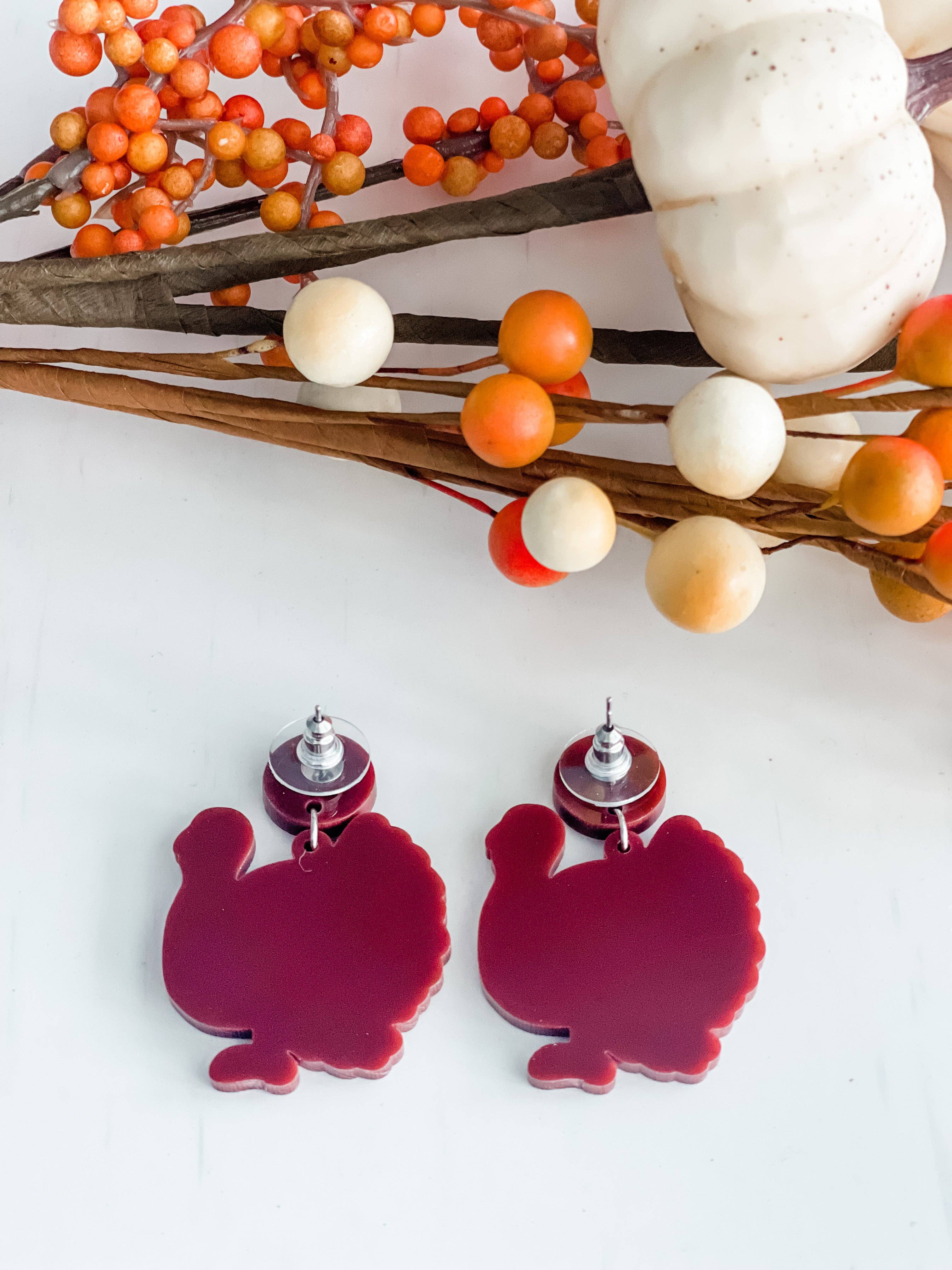 Harris Girls & Co. - Wholesale Dangle Earrings - Leopard Turkey Fall Earrings "Dangles"1