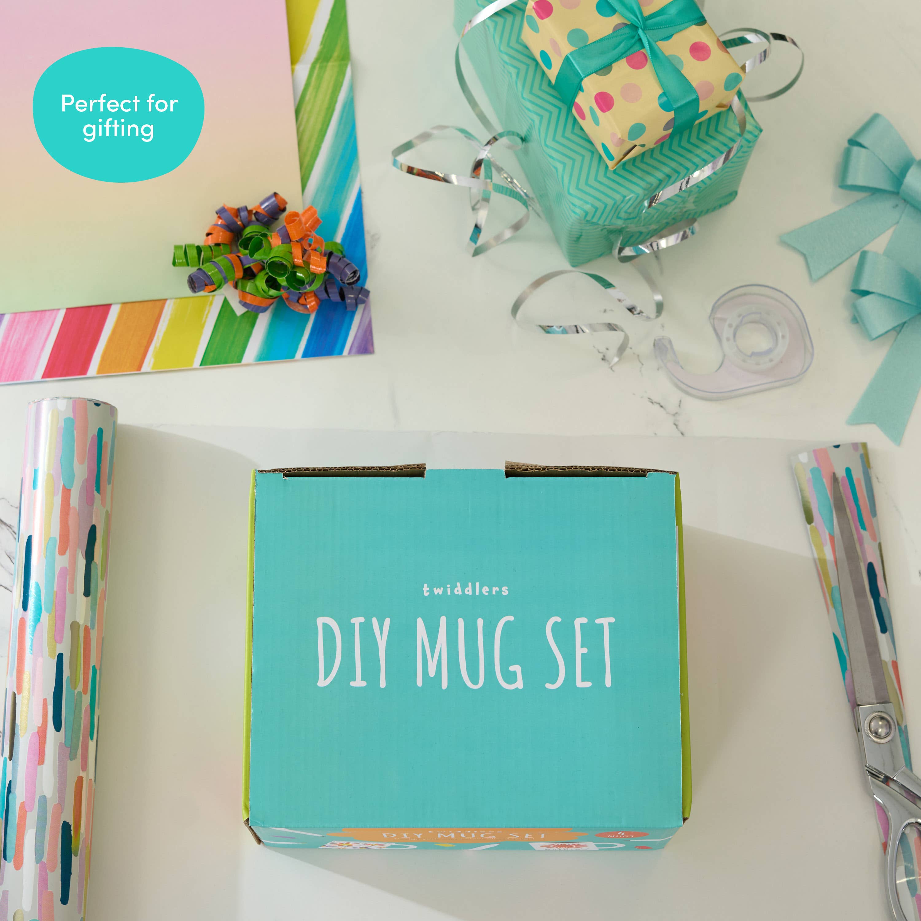 The Twiddlers - Wholesale Coffee Mug - 11 pcs Design Your Own Mug Set with Colouring Pens, Perfect8