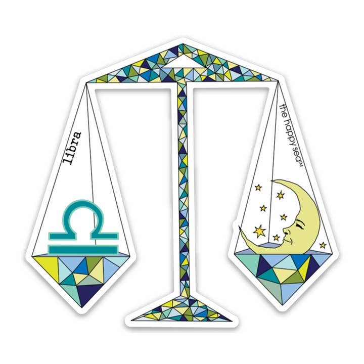 3.5" Libra Vinyl Sticker for wholesale by The Happy Sea