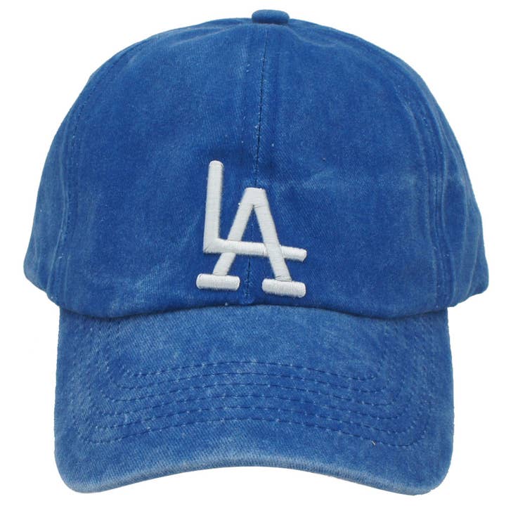 BONÉ LAVADO BORDADO DESTINATION LA, IHT 72447WSHCP por atacado de JOIA ACCESSORIES