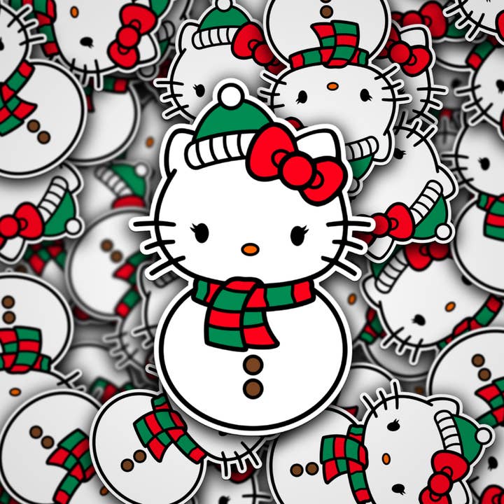 Cheri Blush – Großhandel Aufkleber – Schneemann Hello Kitty Aufkleber 2