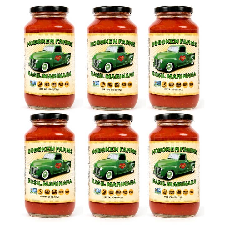 Hoboken Farms - Wholesale Pasta Sauce - Hoboken Farms Basil Marinara 6 Pack