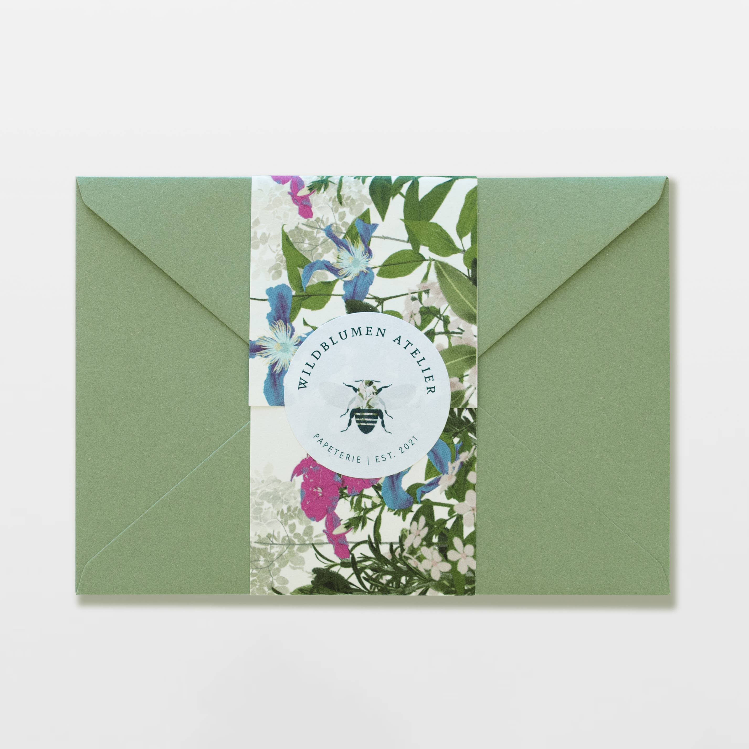 Wildblumen Atelier - Wholesale Envelopes - Set of 10 green sustainable paper envelopes, FSC3