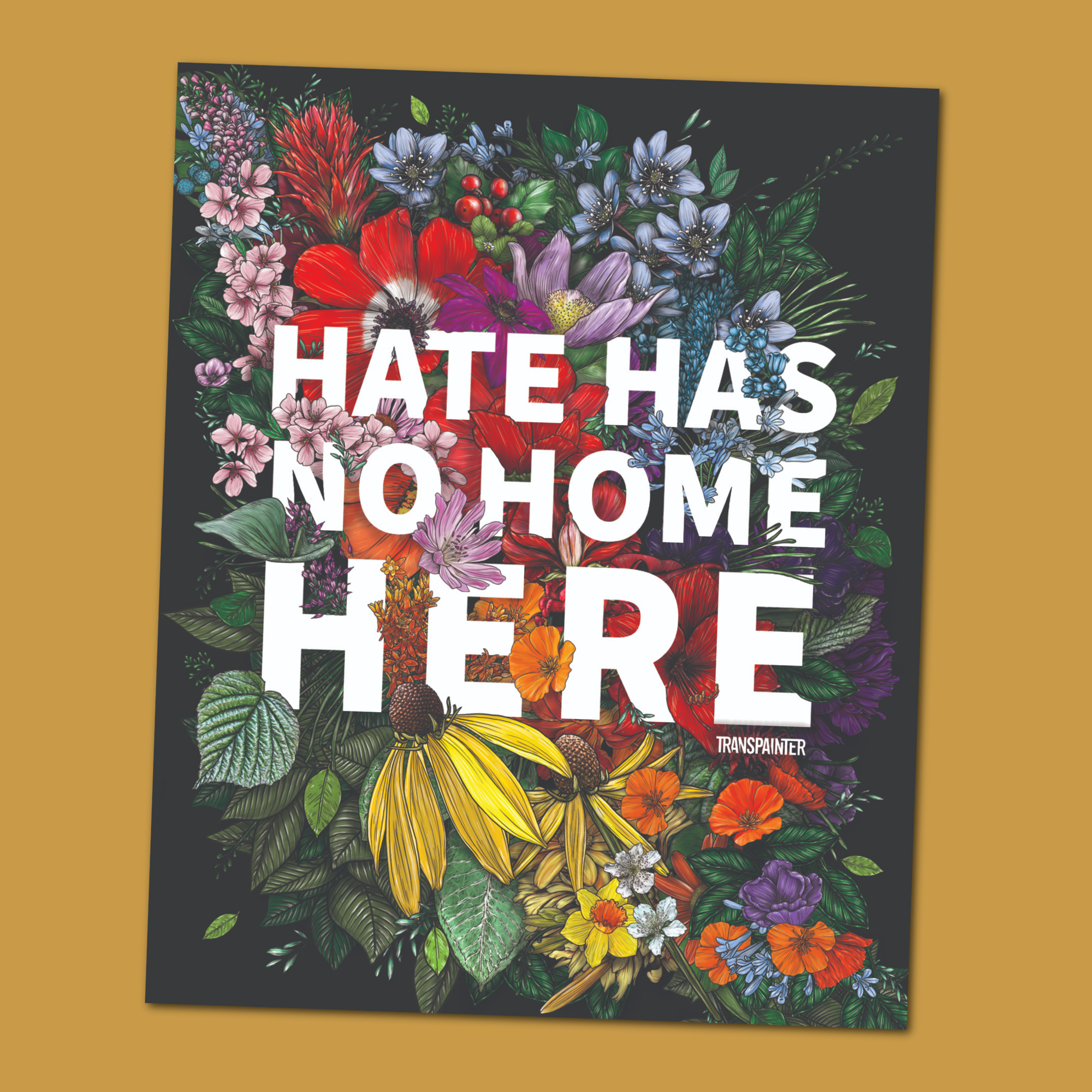 Transpainter - Wholesale Sticker - Hate Has No Home Here Bumper Sticker | No Hate Decal 3