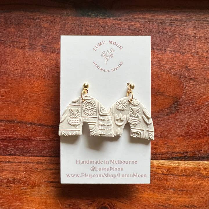 Lumu Moon Handmade Designs - Wholesale Dangle Earrings - Textured Arch Earrings