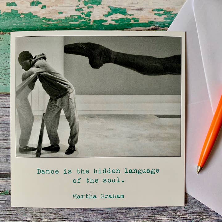 Fieldnote – wholesale Everyday greeting card – Martha Graham Dance Greeting Card
