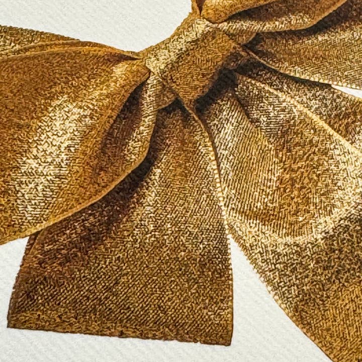 Canonbury Press - Wholesale Anniversary Card - Gold Bow Greeting Card | Birthday Card | Luxury Cards3
