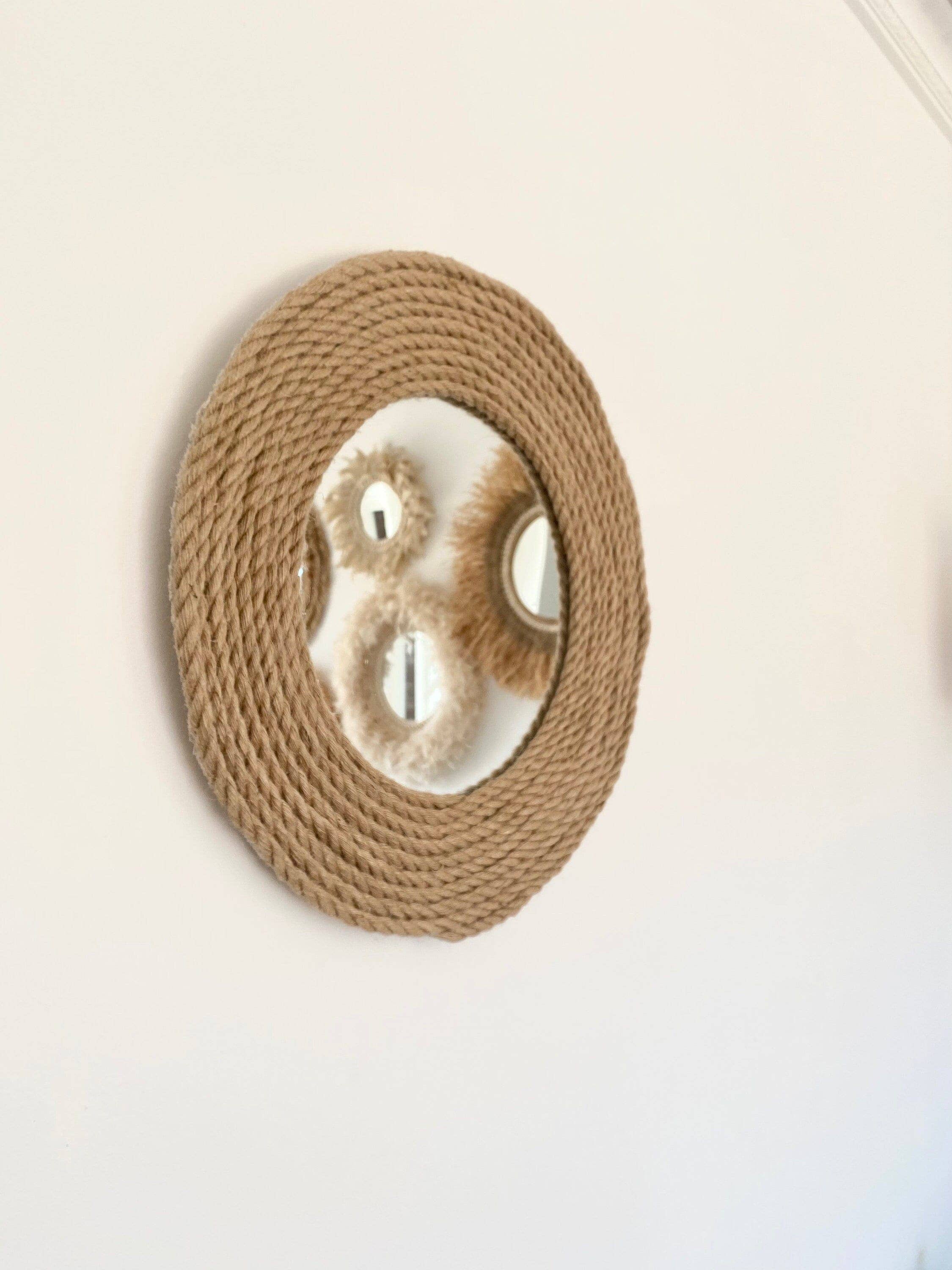 Geometrik Design - Wholesale Wall Stone - Jute Rope Mirror2